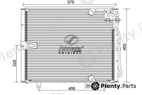 Schnieder Autotech BMS85.00058 — Condenser, air conditioning