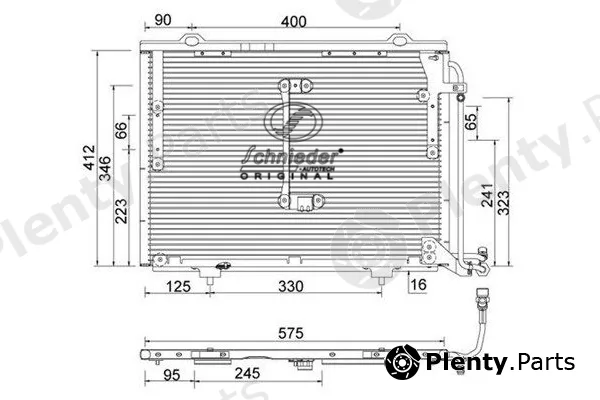 Schnieder Autotech BZS85.00060 — Condenser, air conditioning
