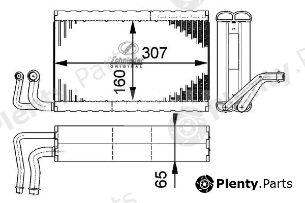 Schnieder Autotech BMS85.00173 — Evaporator, air conditioning