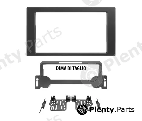 Phonocar 03745 — Adapter frame, car radio Car radio adapter frame with cutting template and fixing bra