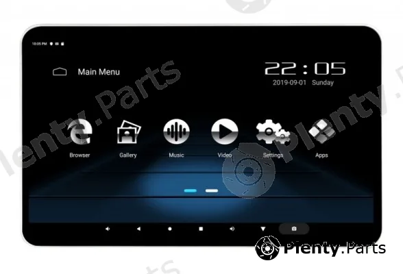 Phonocar VM156 — Monitor Multimedia Monitor 12.5” TFT HD 4K Full capacitive Touch Scr