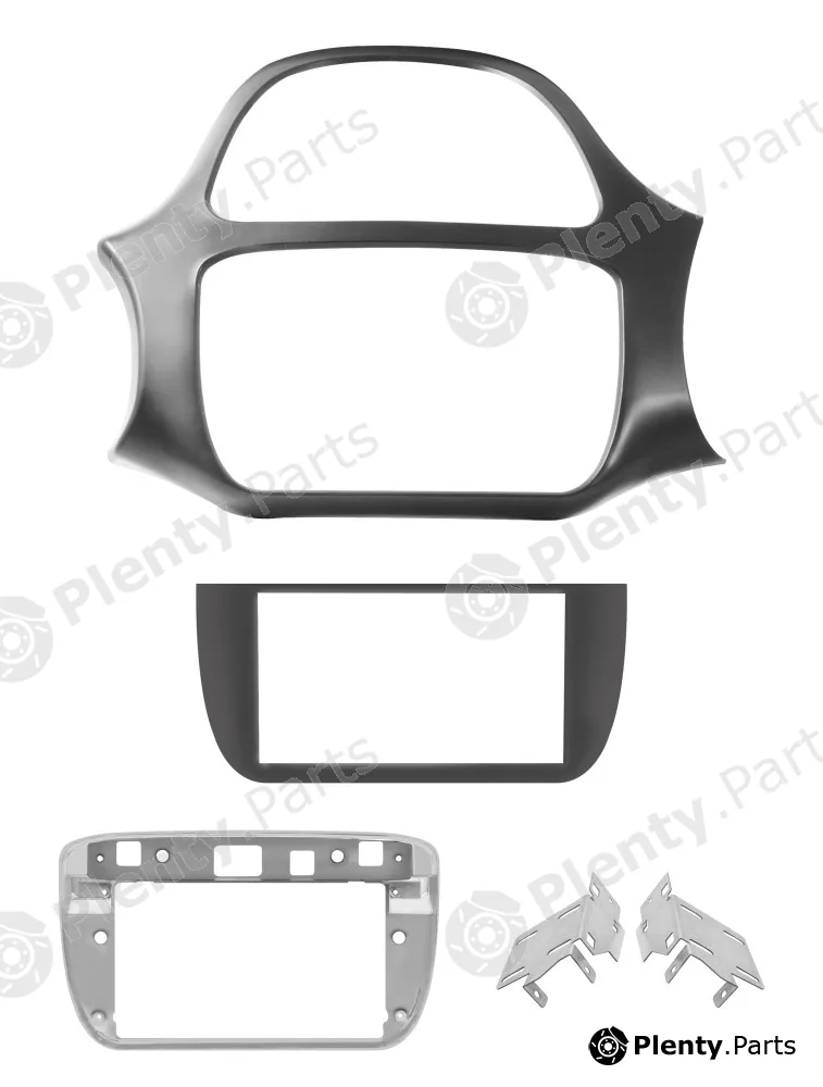Phonocar 03750 — Adapter frame, car radio Car radio adapter frame with trim frame, support and fixing