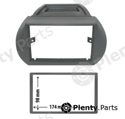 Phonocar 03475 — Adapter frame, car radio Car radio adapter frame with trim frame