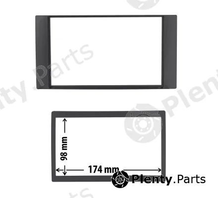 Phonocar 03463 — Adapter frame, car radio Car radio adapter frame with trim frame