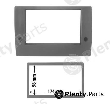 Phonocar 03466 — Adapter frame, car radio Car radio adapter frame with trim frame
