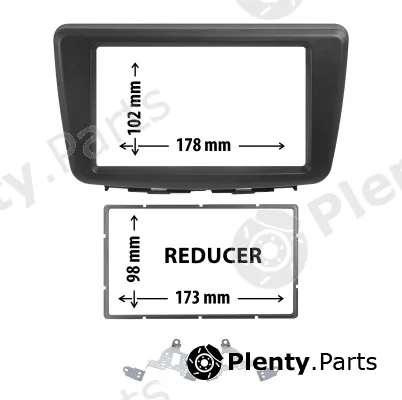 Phonocar 03742 — Adapter frame, car radio Car radio adapter frame with reduction frame and fixing brac