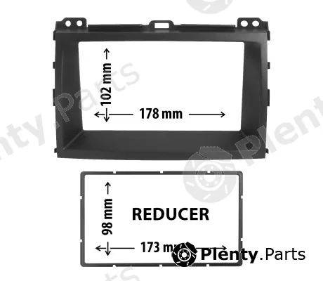 Phonocar 03484 — Adapter frame, car radio Car radio adapter frame with reduction frame