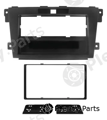 Phonocar 03607 — Adapter frame, car radio Car radio adapter frame with removable storage compartment,