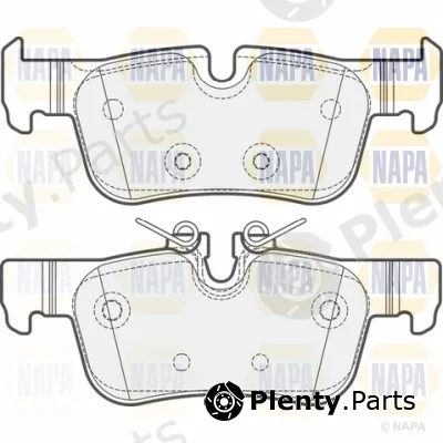 Napa NBP1295 — Brake Pad Set, disc brake NAPA