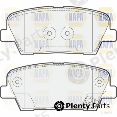 Napa NBP1595 — Brake Pad Set, disc brake NAPA