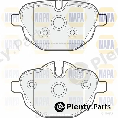 Napa NBP1262 — Brake Pad Set, disc brake NAPA