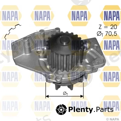 Napa NWP1136 — Water Pump, engine cooling NAPA
