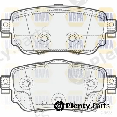 Napa NBP1204 — Brake Pad Set, disc brake NAPA
