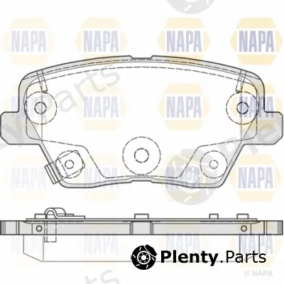 Napa NBP1681 — Brake Pad Set, disc brake NAPA