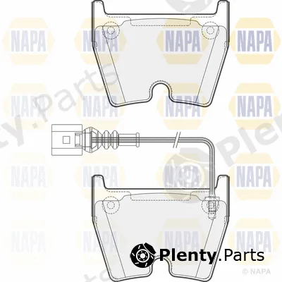 Napa PBP7590 — Brake Pad Set, disc brake PROformer