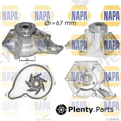 Napa NWP1039 — Water Pump, engine cooling NAPA