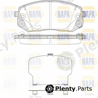 Napa NBP1682 — Brake Pad Set, disc brake NAPA