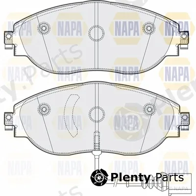 Napa NBP1655 — Brake Pad Set, disc brake NAPA