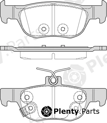 Napa PBP7794 — Brake Pad Set, disc brake PROformer