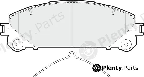 Napa PBP7947 — Brake Pad Set, disc brake PROformer