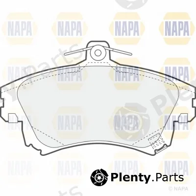 Napa NBP1231 — Brake Pad Set, disc brake NAPA