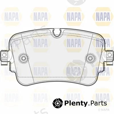 Napa NBP1628 — Brake Pad Set, disc brake NAPA