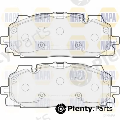Napa NBP1638 — Brake Pad Set, disc brake NAPA