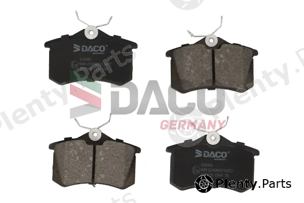 DACO Germany 329986 — Brake Pad Set, disc brake