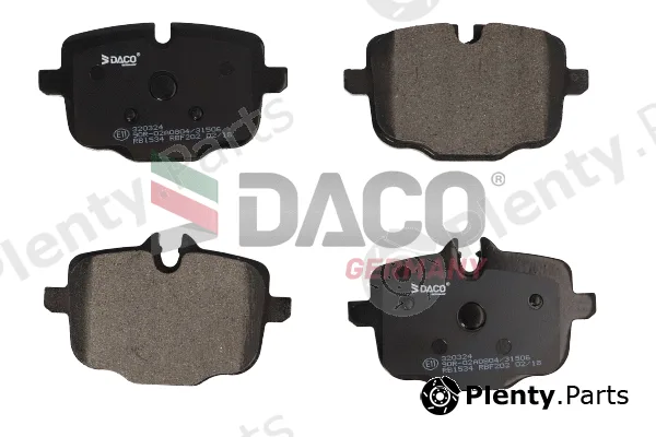 DACO Germany 320324 — Brake Pad Set, disc brake
