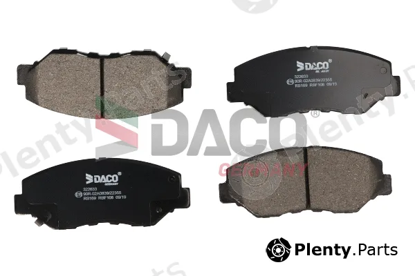 DACO Germany 322633 — Brake Pad Set, disc brake