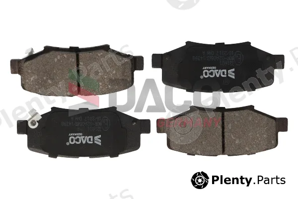 DACO Germany 321601 — Brake Pad Set, disc brake
