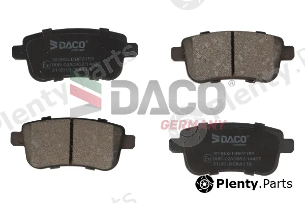 DACO Germany 323953 — Brake Pad Set, disc brake