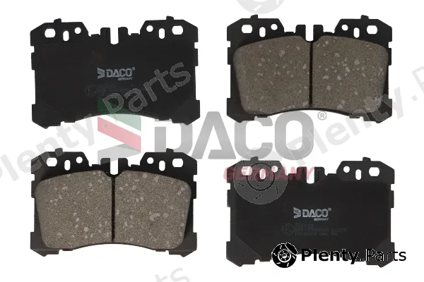 DACO Germany 322102 — Brake Pad Set, disc brake