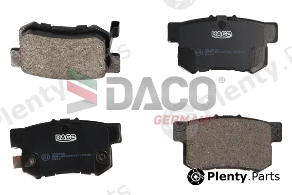 DACO Germany 322635 — Brake Pad Set, disc brake