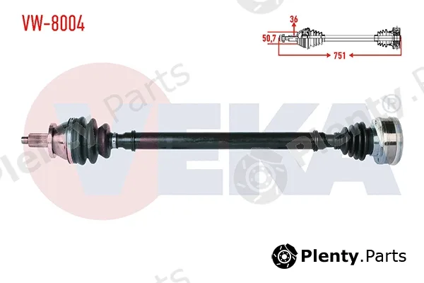 Veka VW-8004 — Drive Shaft