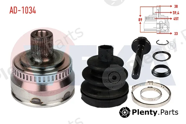 Veka AD-1034 — Joint Kit, drive shaft