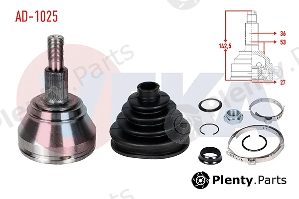 Veka AD-1025 — Joint Kit, drive shaft