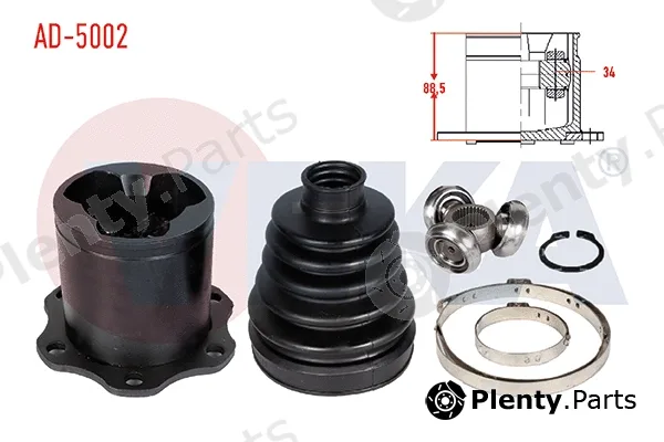 Veka AD-5002 — Joint Kit, drive shaft