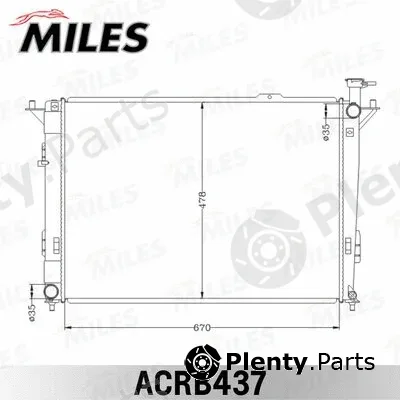 Miles ACRB437 — Radiator, engine cooling