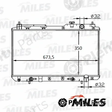 Miles ACRM040 — Radiator, engine cooling
