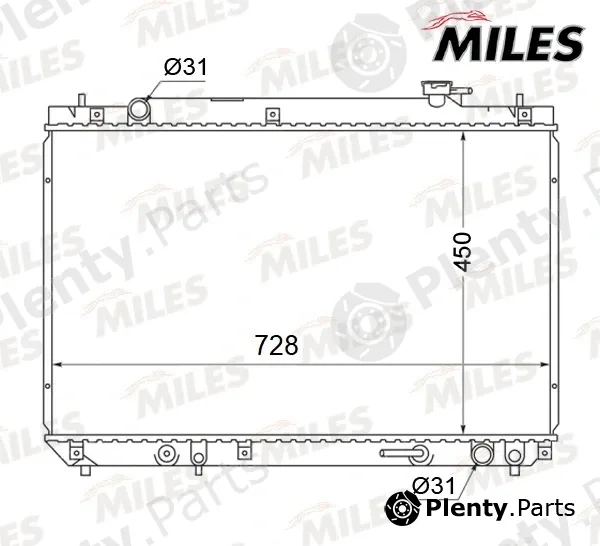 Miles ACRB304 — Radiator, engine cooling