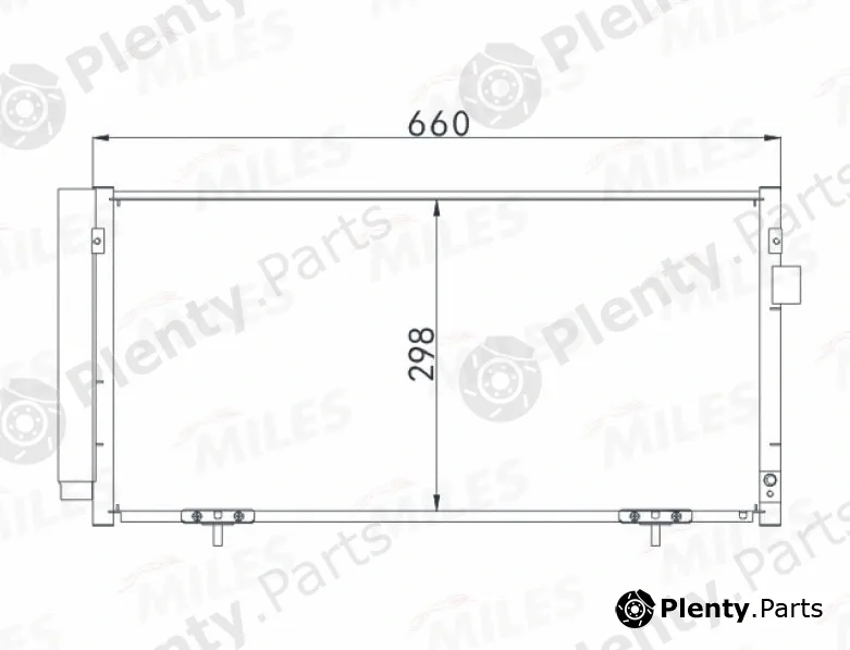 Miles ACCB089 — Condenser, air conditioning
