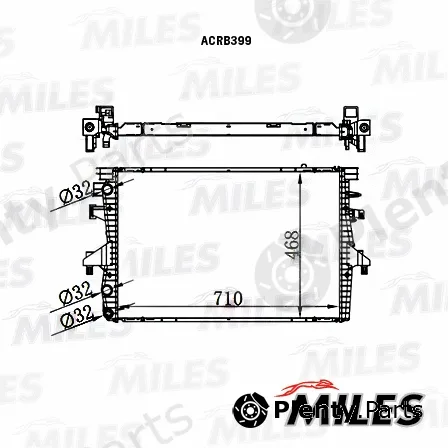 Miles ACRB399 — Radiator, engine cooling
