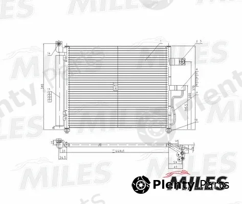 Miles ACCB006 — Condenser, air conditioning