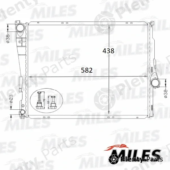 Miles ACRB102 — Radiator, engine cooling