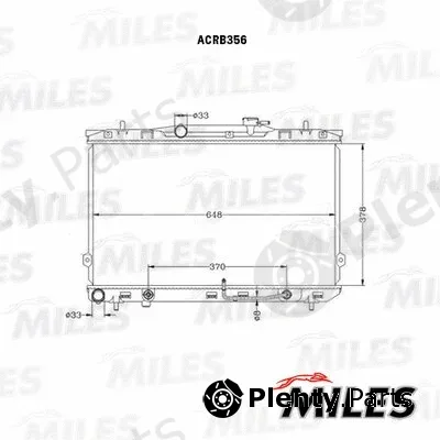 Miles ACRB356 — Radiator, engine cooling