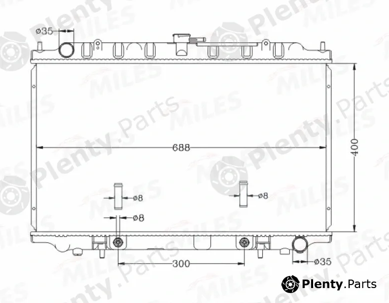 Miles ACRB117 — Radiator, engine cooling