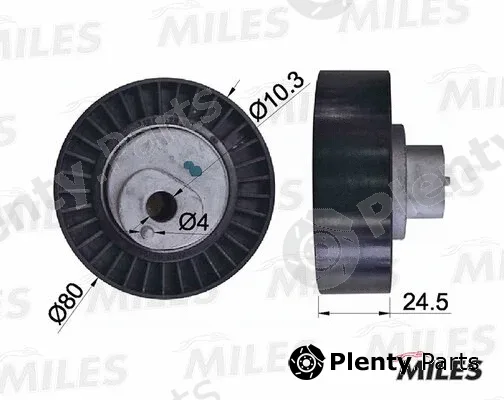 Miles AG03018 — Deflection/Guide Pulley, V-ribbed belt