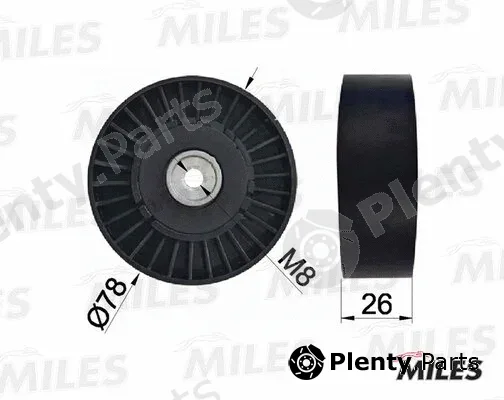 Miles AG03115 — Tensioner Pulley, V-ribbed belt