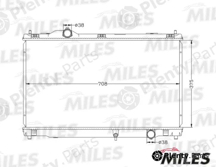 Miles ACRB214 — Radiator, engine cooling